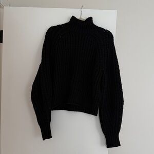 H&M Black Cowl Neck Sweater